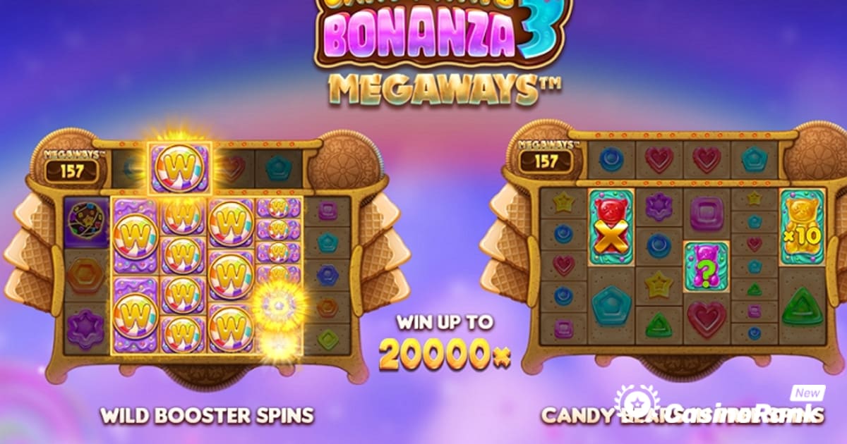 Stakelogic přináší sladké zážitky v Candyways Bonanza 3 Megaways